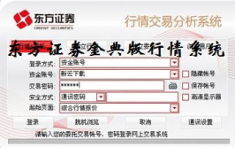 东方证券金典版行情系统,全方位股票投资分析利器